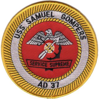 Ad - 37 Uss Samuel Gompers Patch