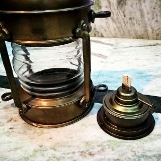Antique Vintage Maritime Ship Oil Lantern Hanging Lamp Collectible Decor Gift 3