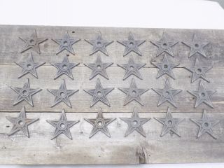 24 Cast Iron Stars Washer Texas Lone Star Ranch 3 7/8 " Large Primitive Raw Craft