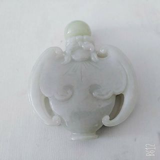 Chinese Handmade Collectible Jade Eagle Shape Snuff Bottle B005