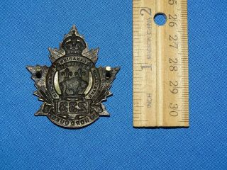 WWI - WWII Canadian Cap Hat Badge,  233rd OVERSEAS BATTALION (410) 3