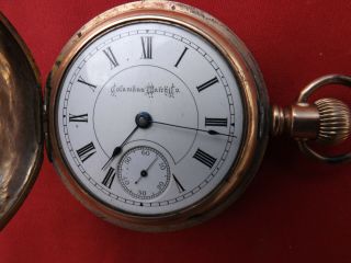 Antique Columbus Watch Co Model 2 Pocket Watch 15 Jewel 18s Parts/repair