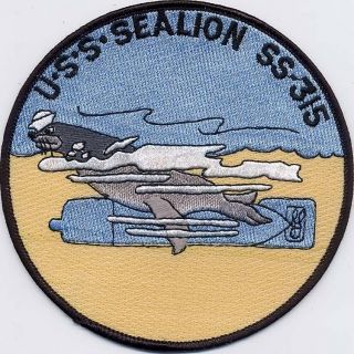 Uss Sealion Ss 315 Bc Patch Cat No B434