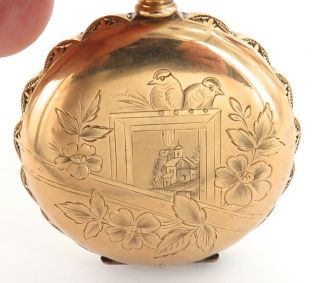 Case / 1896 Elgin 6s 7j Pocket Watch.