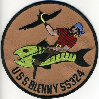 Uss Blenny Ss 324 - Pirate Bc Patch Cat No C5061