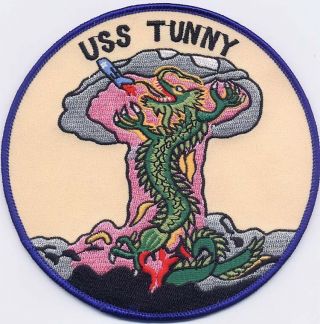 Uss Tunny Ss 282 - Explosion W/ Dragon Bc Patch Cat No C5935