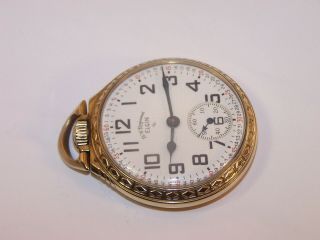 1952 Elgin B.  W.  Raymond 16s Railroad 21 Jewel 571 10K Gold Filled Pocket Watch 5
