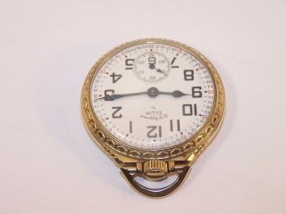 1952 Elgin B.  W.  Raymond 16s Railroad 21 Jewel 571 10K Gold Filled Pocket Watch 6