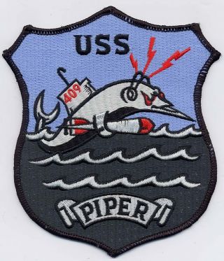 Uss Piper Ss 409 Bc Patch Cat No C5955