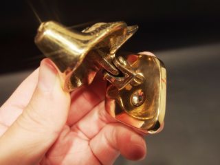 Antique Vintage Style Small Solid Brass Fox Door Knocker Hardware 5