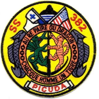 Ss - 382 Uss Picuda Patch - Version A