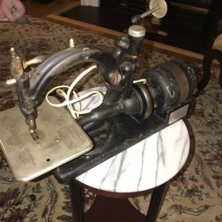 Antique WILLCOX & GIBBS Electric Sewing Machine, 2