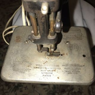 Antique WILLCOX & GIBBS Electric Sewing Machine, 5