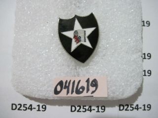 Army Crest Di Dui Cb Clutchback 2nd Infantry Division Patch Type Korea Made Cks