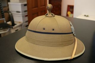 Pith tropical helmet made in England 3