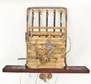 Herschede 5 tube grandfather clock movement only @ 1915 Good 7