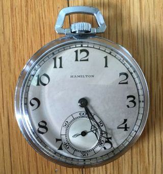 1925 Hamilton Pocket Watch 12s 17 Jewel Grade 916