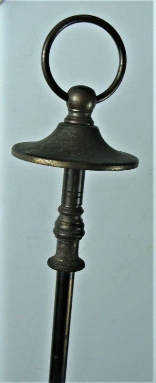 Antique Bouillotte Signed Pairpoint Electric Lamp Base for reverse painted Shade 5