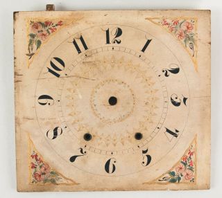 Bishop & Bradley Pillar & Scroll Clock Dial Only @ 1820 Great