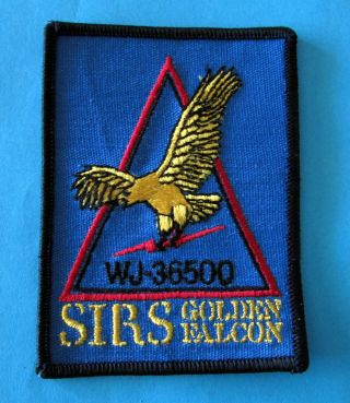 Collectible Watkins - Johnson Patch Wj - 36500 Sirs Golden Falcon Receiving System