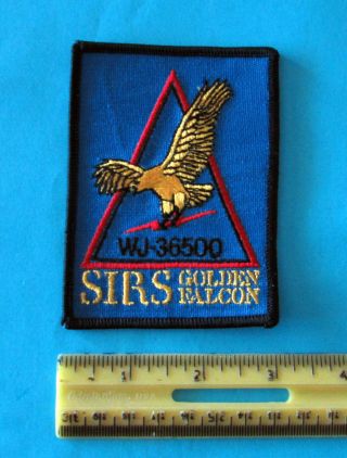 Collectible WATKINS - JOHNSON Patch WJ - 36500 SIRS Golden Falcon Receiving System 2