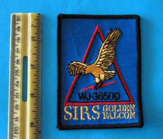 Collectible WATKINS - JOHNSON Patch WJ - 36500 SIRS Golden Falcon Receiving System 3