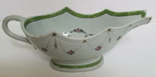 Large Antique Chinese Porcelain 18th Century Sauce Boat