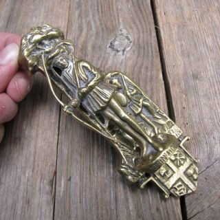 Vintage Brass Robin Hood Door Knocker