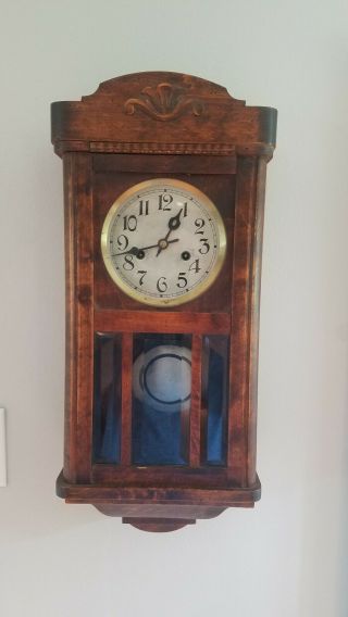 Antique Gustav Becker Silesia P30 Germany Strikes Clock Pendulum