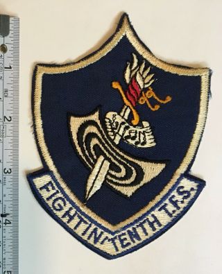 Usaf Patch - 10th Tactical Fighter Squadron Tfs Hahn Ab F - 4e Rare