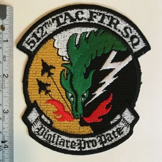 Usaf Patch - 512th Tactical Fighter Squadron Tfs Hahn Ab F - 4e Rare