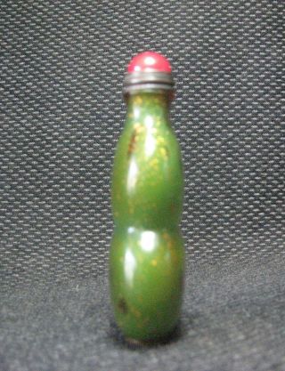 Tradition Chinese Glass Gourd Design Snuff Bottle////// 4