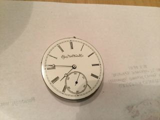 Elgin 16s Pocket Watch Movement Grade 108,  15j,  Railroad Grade,  1893 Exc.  Cond