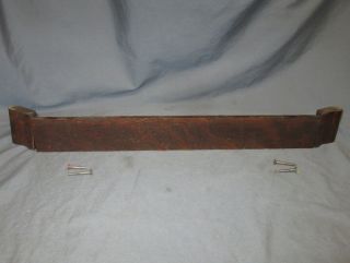 Antique Oak Singer Red Eye Treadle Sewing Machine Center Middle Flip Open Drawer