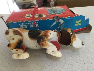Fisher Price Snoopy Sniffer 181 1960’s