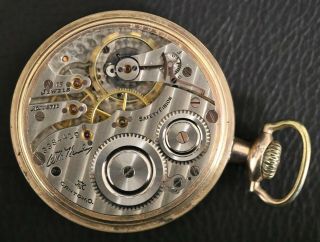 Running Hampden Wm.  McKinley Gold Filled Pocket Watch 17 Jewels Model 5 16s 2