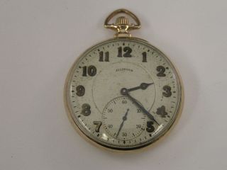 Vintage Illinois Pocket Watch The Autocrat 17 Jewels 1918 12 Size 43mm