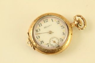 Antique Hampden Jewelry Dueber Special 17 Jewels Pocket Watch Not
