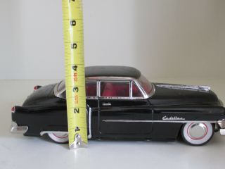 1950 CADILLAC SEDAN BLACK TIN FRICTION CAR JAPAN 10.  5 