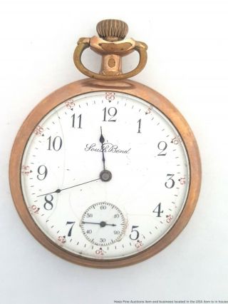 Antique South Bend 16s 17j 211 Mens Pocket Watch 1912 Strong Running To Restore