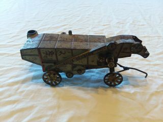 Antique Mccormick Deering Threshing Machine Cast Iron Toy By Arcade 1920s Rare