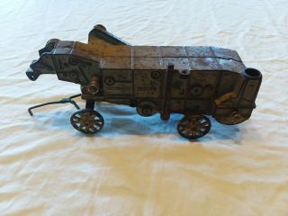 ANTIQUE MCCORMICK DEERING THRESHING MACHINE CAST IRON TOY BY ARCADE 1920s RARE 3