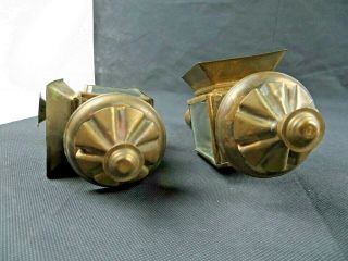 Antique Coach Lantern oil Lamps Brass Copper English 8