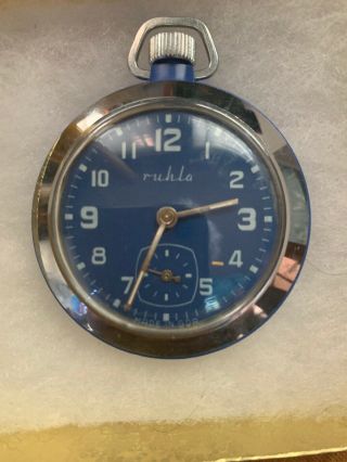 Vintage Ruhla German Pocket Watch