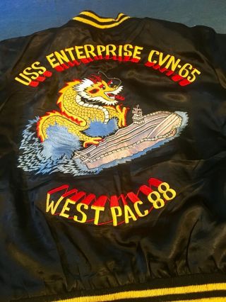 Vintage Uss Enterprise Cvn - 65 West Pac 88