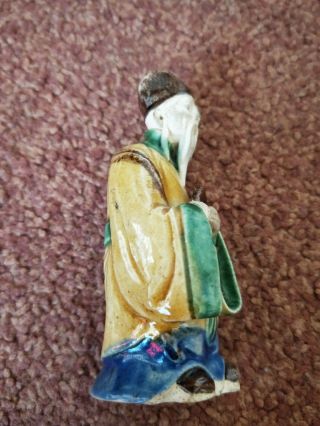 very old small hand made Chinese Shiwan figure 5