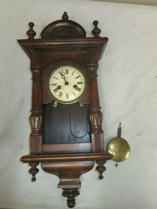 Antique Junghans German Wall Clock Or Restore
