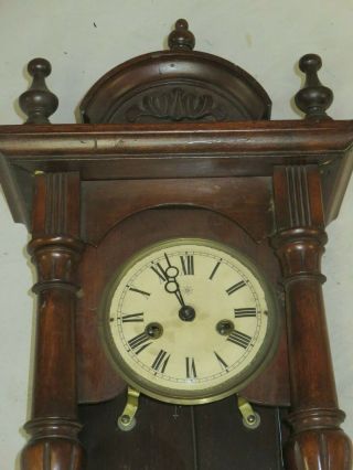 Antique Junghans German Wall Clock Or Restore 2