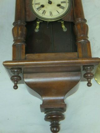 Antique Junghans German Wall Clock Or Restore 3
