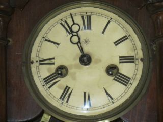 Antique Junghans German Wall Clock Or Restore 5